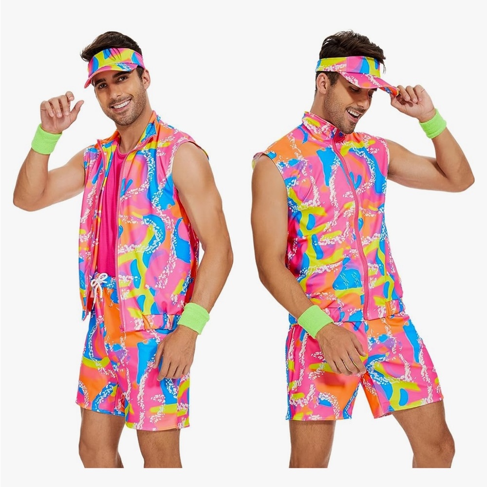 KEN Barbie roller 80s costume outfit